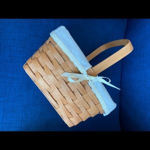 LONGABERGER basket.   10.5 x 7.5 inches